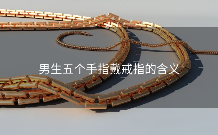 男生五个手指戴戒指的含义